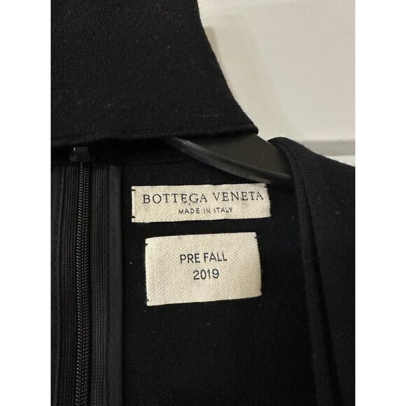 Bottega Veneta Cut-Out Long-Sleeved Midi Dress Size 40 Black NEW - Picture 4 of 5